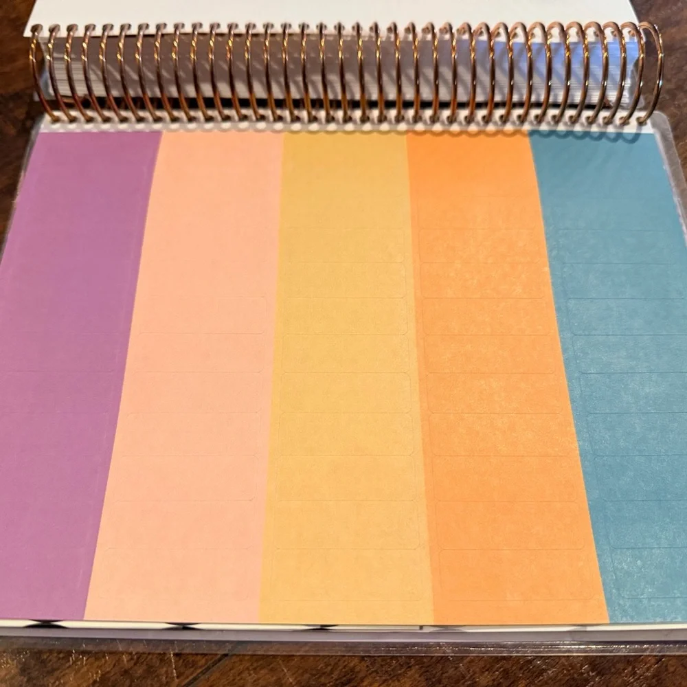 Erin Condren Marble Rose Gold Coiled LifePlanner Hourly Set